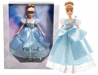 DISNEY LALKA KSIĘŻNICZKA KOPCIUSZEK w pięknej sukni, kolekcjonerska deluxe HLX60