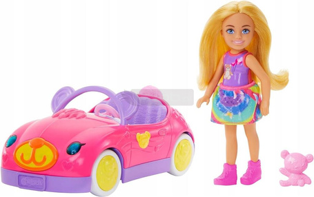 LALKA BARBIE CHELSEA I MISIOWY POJAZD zestaw do zabawy lalka z autkiem HXN05