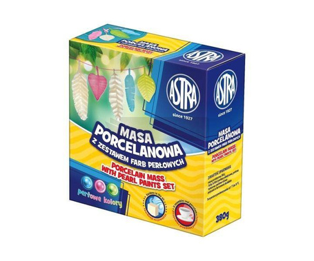 Masa porcelanowa + 3 kolory farb perłowych ASTRA