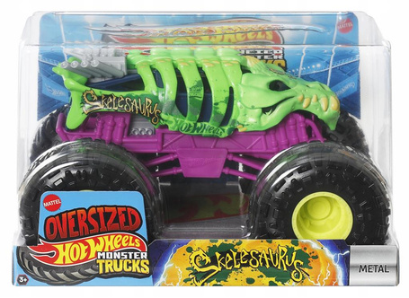 HOT WHEELS MONSTER TRUCK OVERSIZE 1:24 Skelesaurus JDP98