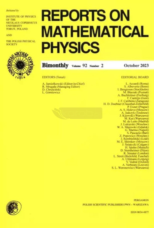 Reports on Mathematical Physics 92/2