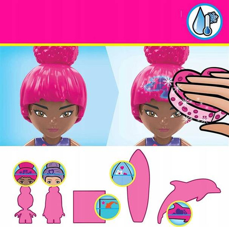 Barbie Color Reveal Przygoda z delfinami Zestaw klocków