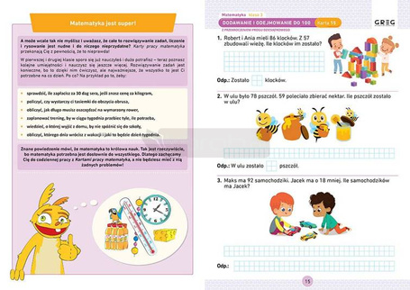 Matematyka SP 3 Karty pracy w szkole i w domu