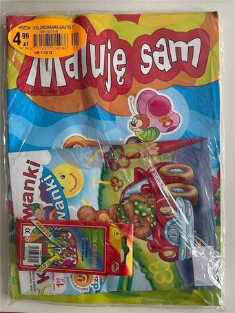 Maluję Sam + kolorowanka + kredki