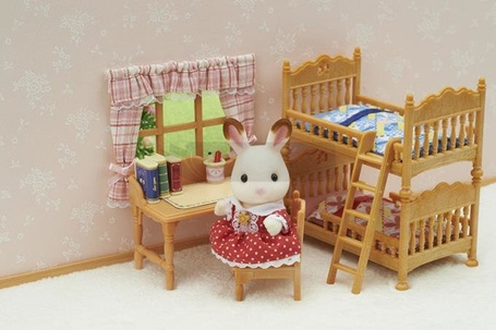 Sylvanian Families Wiejski pokój dziecięcy z łóżkiem piętrowym