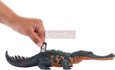 JURASSIC WORLD DINOZAUR Gryposuchus Figurka z dźwiękiem i funkcją ataku HTK71