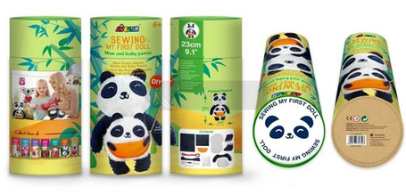 Moja pierwsza lalka do uszycia - Panda