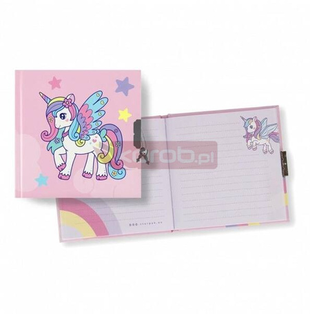 JEDNOROŻEC UNICORN PAMIĘTNIK NOTES zamykany na kłódkę dla dziewczynki 8470