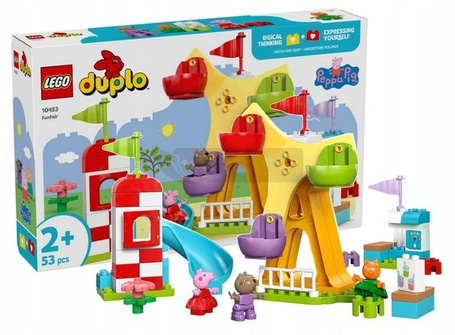 LEGO DUPLO 10453 ŚWINKA PEPPA WESOŁE MIASTECZKO zestaw klocków +2 lata