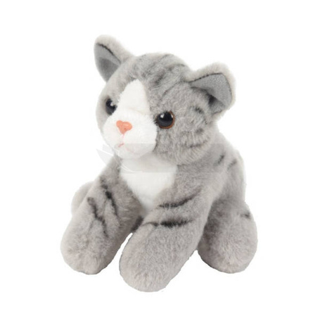 Maskotka Kot siedzący szary 13 cm