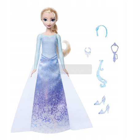 LALKA KSIĘŻNICZKA DISNEY KRAINA LODU ELSA Zakręć i odkryj JBG59