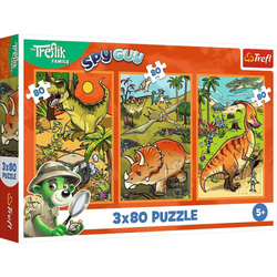Puzzle 3x80 Zwyczaje Treflików TREFL