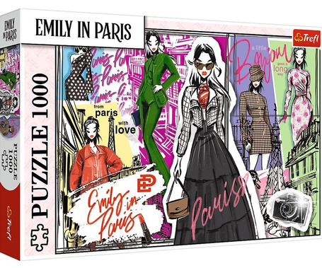 Puzzle 1000 Emily w Paryżu:Modowe Inspiracje TREFL