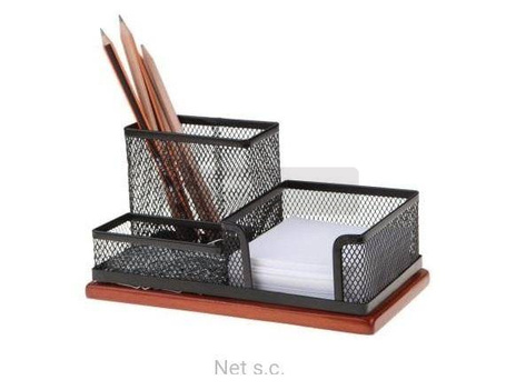 Przybornik czarny 3A z drewnem