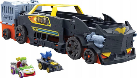 HOT WHEELS RACER VERSE BATMAN transporter samochodów + 2 autka HXN21