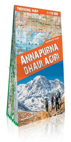 Trekking map - Annapurna i Dhaulagiri 1:110 000