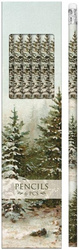 Ołówki ozdobne STPEN43 zimowy las 6szt BN
