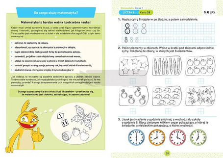 Matematyka SP 1 Karty pracy w szkole i w domu