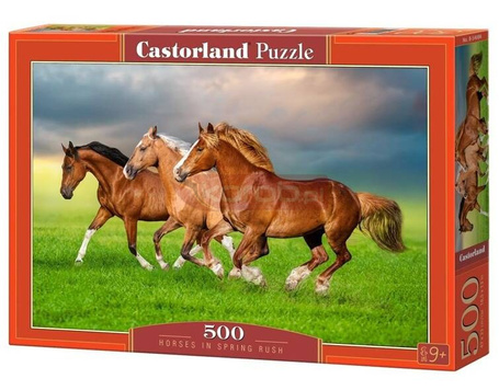 Puzzle 500 Horses in Spring Rush CASTOR