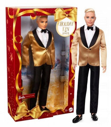 BARBIE LALKA KEN HOLIDAY 2025 Signature lalka kolekcjonerska, świąteczna JGK55