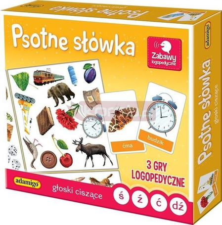 Gra Psotne słówka - Głoski ciszące