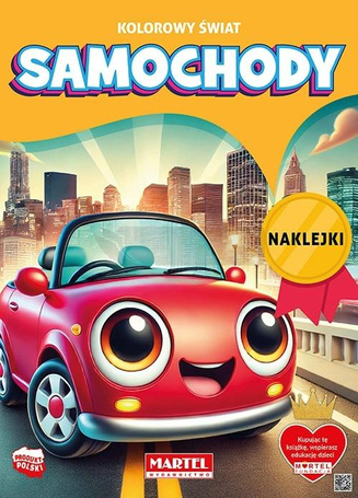 Kolorowanka Kolorowy świat. Samochody z naklejkami
