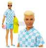 LALKA BARBIE KEN NA PLAŻY w wakacyjnym stroju + akcesoria HPL74