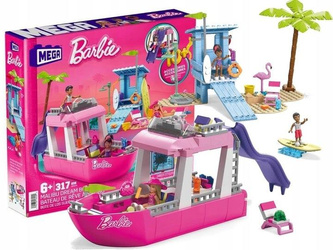 MEGA BLOKS KLOCKI BARBIE zestaw klocków WYMARZONA ŁÓDŹ MALIBU HPN79