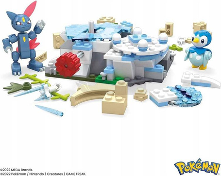 MEGA POKEMON KLOCKI 183el ŚNIEZNY DZIEŃ PIPLUPA HKT20