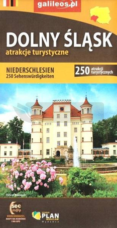 Mapa - Dolny Śląsk 250 atrakcji turystycznych