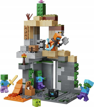 KLOCKI LEGO MINECRAFT 21587 Loch zombie, zestaw klocków dla dzieci +8 lat