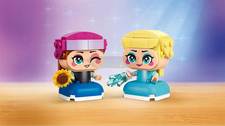KLOCKI LEGO DISNEY 43284 KRAINA LODU Mała Anna i Elza zestaw klocków +5 lat