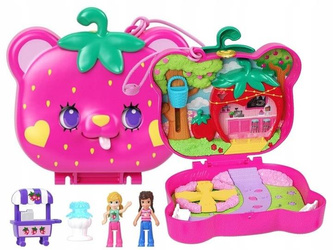 LALKA POLLY POCKET PIESEK TRUSKAWKOWY MIŚ zestaw do zabawy dla dzieci +4 HRD35