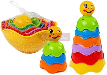 Piramidka dla niemowlaka muszelki