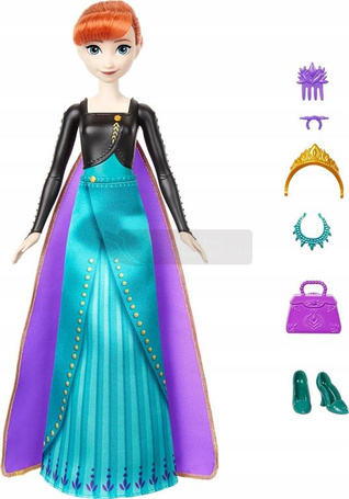 LALKA KSIĘŻNICZKA DISNEY KRAINA LODU ANNA Disney Princess Spin & Reveal HXD27