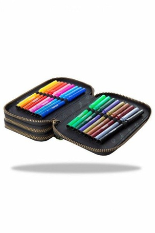 Piórnik CoolPack B67157 potrójny z wyp JUMPER 3 BADGES B GREEN PATIO