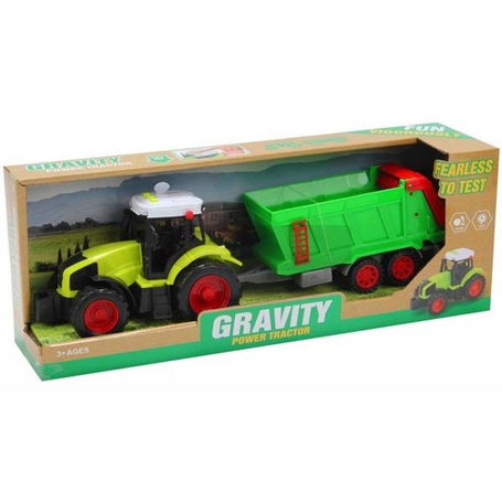 Traktor z przyczepą i dźwiękiem