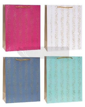 Torebka ozdobna 31x42x12cm hot-stamp mix ROZETTE