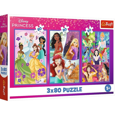 Puzzle 3x80 Księżniczki przyjaciółki TREFL