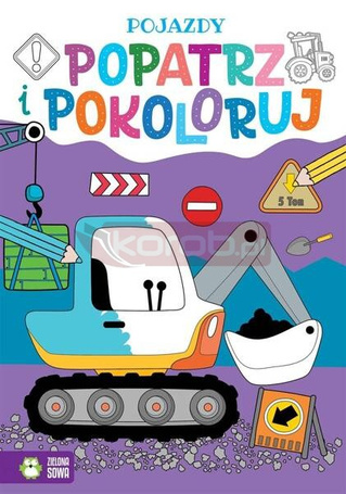 Popatrz i pokoloruj. Pojazdy