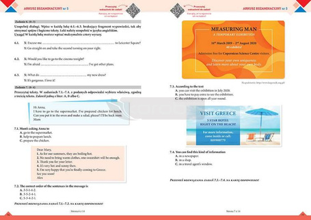 Egzamin ósmoklasisty - arkusze j. angielski 2025