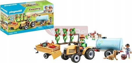 PLAYMOBIL 71442 TRAKTOR Z PRZYCZEPĄ I ZBIORNIKEM NA WODĘ