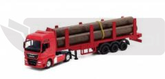 Truck MAN TGX z drewnem 1:64 WELLY