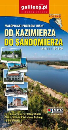 Mapa - Małopolski Przełom Wisły 1:150 000