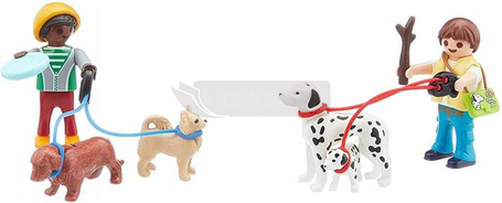 PLAYMOBIL City Life 70530 Spacer z psami skrzyneczka
