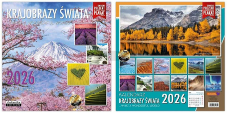 Kalendarz 2026 ścienny Classic Krajobrazy świata