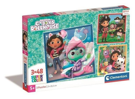 Puzzle 3x48 Super Kolor Gabby's Dollhouse