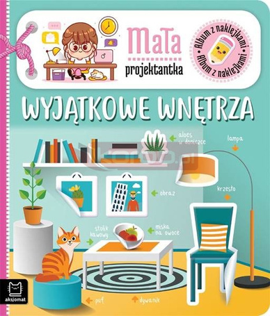 Album z naklejkami. Mała projektantka. Wyjątkowe..