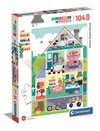Puzzle 104 Maxi Super Kolor Home sweet home