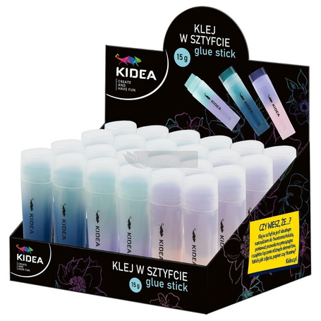 Klej w sztyfcie 15g (24szt) KIDEA